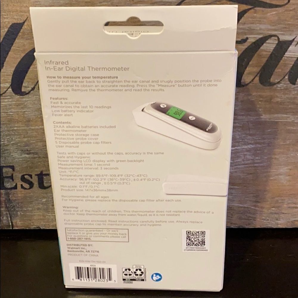 Equate Infrared In-Ear Digital Thermometer - Picture 2 of 3